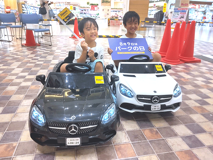 商業施設での交通安全講習